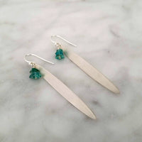 Aventurine and Sterling Silver Leaf