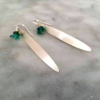 Aventurine and Sterling Silver Leaf